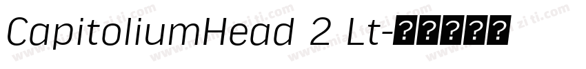 CapitoliumHead 2 Lt字体转换